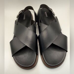 Sonoma women good for life Black Cross-Strap Sandals no size looks like 8-9